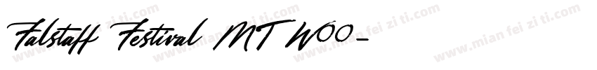 Falstaff Festival MT W00字体转换